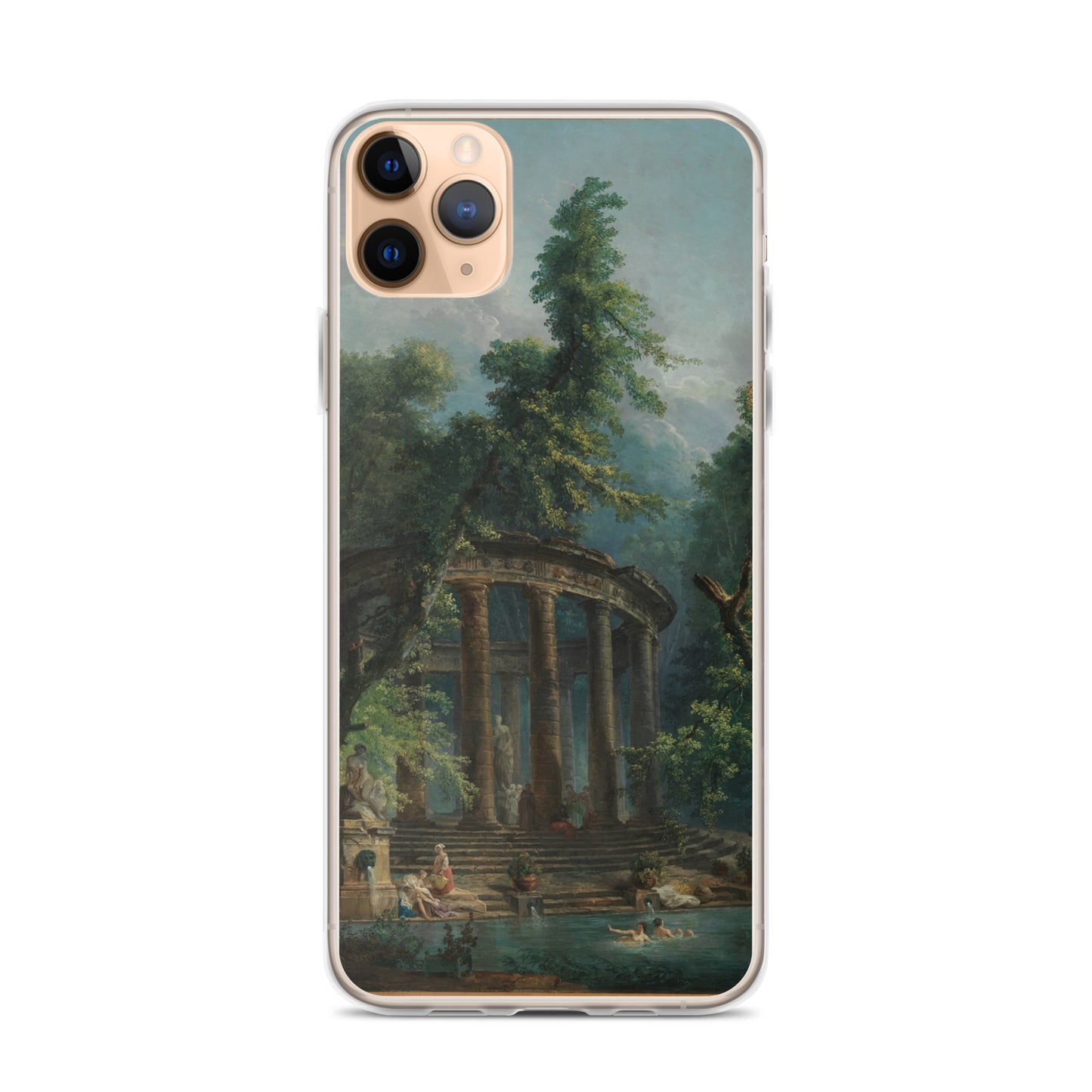 The Bathing Pool - Robert Hubert - C. 1777 - iPhone Case