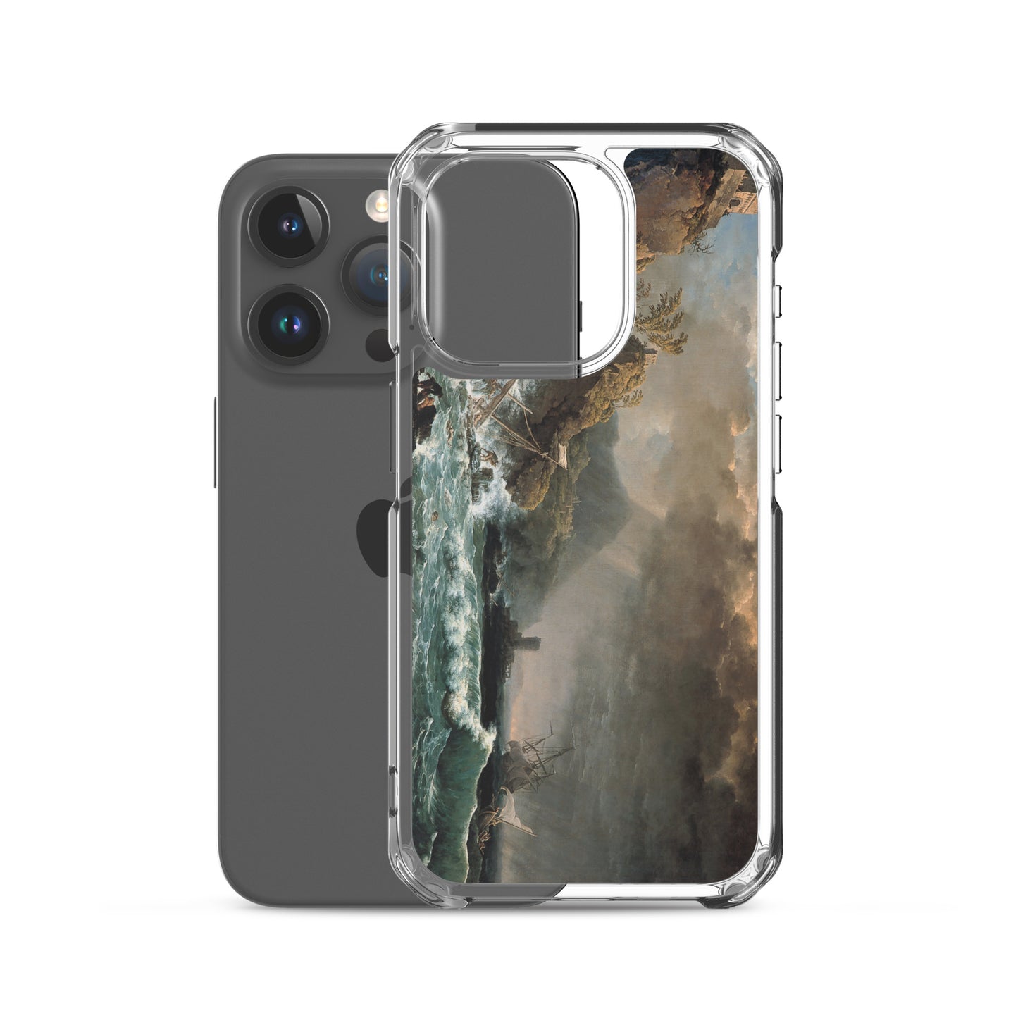 Shipwreck in a Rocky Inlet - Carlo Bonavia 1575 - iPhone Case